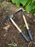 Small hoe household weeding outdoor loose digging barren mountain agricultural manganese steel garden art