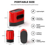 Mini Heat Press Machine for T-Shirts, Clothes, Bags & Pads - Easy Heating Transfer