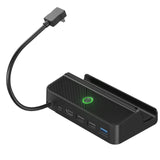 For Steam Deck Dock Station TV Base Stand Hub Holder Docking Station USB C To RJ45 Ethernet Type-C Charger New High Guality -A