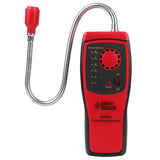 Flammable Gas Analyzer Combustible Gas Detector With Sound and Light Alarm Flexible Probe Leak Location Determine Meter AS8800L