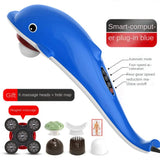 Dolphin Massager Stick Electric Percussion Hammer Back Waist Cervical Spine Handheld Whole Body Multifunctional Vibration Appara