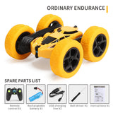 360 degree double-sided stunt car, high-speed rotating and rolling lights, children's remote control car toys