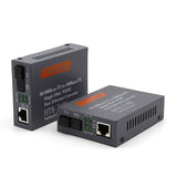 1pair HTB-3100-AB 10/100m 25KM SC Simplex mode Fiber Optic RJ45 Enternet Media Converter Netk fiber optic transceiver