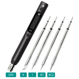 SEQURE S99 Soldering Iron Support PD|QC|DC|PPS Power Supply Compatible with C245 Tip for Drone RC Model Welding Repair Tool Anti-static Welding Pen