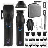 Resuxi LM-2027A Rechargeable Professional Barber Electric Wireless Clipper Hair Trimmer Set with Charging Base