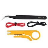 80W Soldering Iron Kit with Red Case Professional Grade Soldering Tool Set for Electronics and DIY Projects