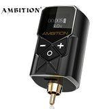 Ambition kuark Wireless Tattoo Battery Power Supply RCA Interface 1950amh portable LCD Display For Rotary hine Fast Charger