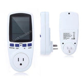 AC110V-250V Intelligent Bilg LCD Digital Power Metering EU UK AU US Plug Electricity Measuring Socket