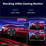 18.5-inch Portable Monitor with 100Hz, 100% RGB, ADS-IPS HDR Screen. Comes with VESA Hole & Back Bracket.