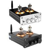 2X Buffer Hifi 6J5 Bluetooth 4.2 Tube Preamp Amplifier Stereo Preamplifier With Treble Bass Tone ustment(Sier)