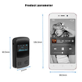 OLED Bluetooth 5.0 Receiver Back Clip Wireless Audio Adapter For Mobile Phone TV Car Home Audio Music Transmitter