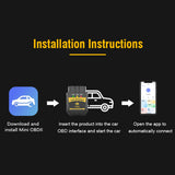 OBD2 Car Diagnostic Tools Bluetooth 4.0/2.0 OBD II Scanner For IOS Android PC V1.1 Code Reader Read&Clear The Fault Codes