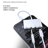 USB C To 3.5Mm Audio Adapter Audio Adapter With 3.5Mm Audio Jack And 60W PD Fast Charging Port