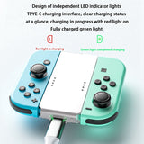For Switch Joycon Grip With Indicator Rectangle Shaped Dock Controller Charging Station
