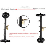 Under Carriage Surface Cleaner for High Pressure Washer Underbody Car Wash Water Broom with 2 Pcs Extension Wand