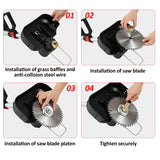 21V Brushless Grass Cordless Eater Wacker Edger Lawn with Screen Electric Weed Trimmer Tool