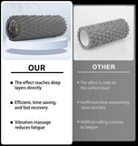 Multi-color designed pattern eva yoga column fiess vibrating foam roller for muscles