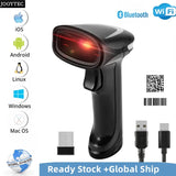 JOOYTEC Wireless 2.4G 1D 2D Bluetooth Barcode Scanner QR Code Reader For PC iPhone Support iOS Android