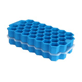 Trays,2 Pack Silicone Ice Square Molds With Lids,74-Ice Trays,For Whiskey,tail,Chilled Drinks
