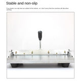 12/14 inch Stainless steel manual folding machine Manual bending machine Wallet creasing machine Leather gluing folding machine