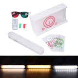 Low Vision Test Chart with Glasses Red Green Stereo Test Vectograms Image LED Light
