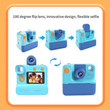 Kids Instant Print 2.0in Screen Digital Photo Camera Toys Gifts Girls Boys Aged 3-12 for Christmas/Birthday/Holiday