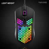 2024Wired Gaming 7 Buttons RGB Light Cellular Optical USB Mouse Game Mice For PC Computer Laptop accessorie