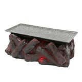 Japanese Style Volcanic Charcoal Modeling Barbecue Plate Ceramic Plate Charcoal Barbecue Meat Dry Ice Hotel Restaurant Tableware