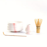 1 Set Japanese Matcha Tea Set, Matcha Ceremony Accessory - Matcha Whisk, Ceramic Bowl And Whisk Holder, Traditional Scoop