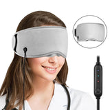 Relief Help Sleep Shading Light Breathable Hot Compress Heating Eye Mask Home Travel Lunch Break Portable