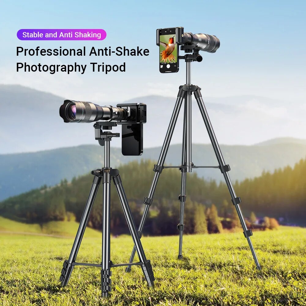 APEXEL 60X Mobile Phone Telescope Astronomical Telephoto Zoom Lens With Extendable Tripod for iPhone Samsung All Smartphone