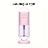 1pc 300ml Mini Ultrasonic Humidifier with 360 Degree Free Rotation and Large Fog Volume