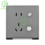 AC110V-240V human body sensing embedded or lamp 86 type five hole socket with light, hallway, bedside small night light