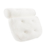 Home 4D High Elastic Bath White Net Surface Comfort Bathtub APS Headrest Bathroom Universal Non-Slip Neck Massage Pillow