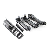 Car Carbon Grain Master Window Switch Control Panel Trim Bezel +3 Interior Door Grab Handle Set for VW Jetta Golf 4 1999-2004
