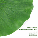 Pack Of 9 Artificial ating Foam Lotus Leaves Water Lily Pads Ornaments Green | Perfect for Patio Koi Fish Pond Pool Aquarium