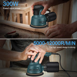 110V&220V Electric 300W Random Orbital Polisher Variable Speed Sander with Sandpaper Car Polishing hine