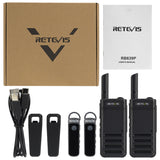 RB39P Bluetooth wireless walkie talkie certificate free machine, two sets/one trailer, Type-C charging