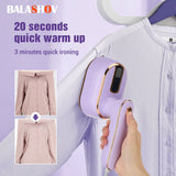 Handheld Mini Electric Iron - 110V/220V Steam Garment Iron for Clothes. Portable, Lightweight for Travel. Dry and Wet Use