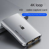 1Set 1080P 4K -Compatible Video Capture Card Live Recording Capture Card Aluminum Alloy