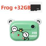 Instant Print Kids Camera 1080P Rechargeable Kids Camera Selfie Video Child Camera For 6-12 Years Old Girls Boys Birthday Gift