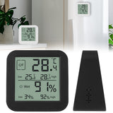 Hygrothermograph Dual LCD Digital Humidity and Temperature Meter Tester Indoor Table Clock Touching Screen Gauge