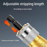 Stripping and Twisting Tool, Electric Stripper,Electrician Tool Set,Portable Wire Nuts Twister for Power Drill