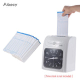 90pcs/ Pack Cards Timecards Monthly 2-sided 18 * 8.4cm for Employee Attendance Time Clock Recorder