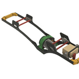2Pcs Lower Center Of Gravity Carbon Fiber Chassis Frame Girder For 1/10 RC Crawler Axial SCX10 I II III Capra Upgrades