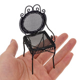 1:12 Miniature Garden Furniture Set Octagonal Table And Chairs Dollhouse Patio Outdoor Accessories