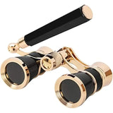for Opera Binoculars 3X25 Lorgnette Theater Glasses Mini Binocular Compact with Adjustable Handle