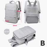 Oxford Gym Backpac Laptop Backpack with Shoe Compartment LargeCapacity Travel Daypack Dry Wet Separation Waterproof Bag