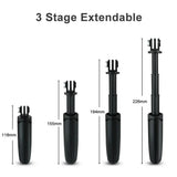 Portable Handheld Selfie Stick Sports Camera Stand Retractable Desktop Tripod Outdoor Photography for Gopro 11/2/13