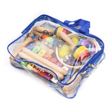 13 PCS Kids Musical Toys with Carry Bag Colorful Wooden Percussion Instruments Early Education Gifts
